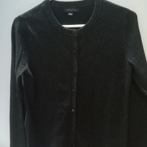 Banana republic black sparkly cardigan size small